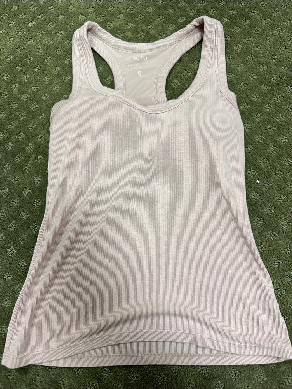 Klassy Network Dusty Pink Ribbed Racerback Tank